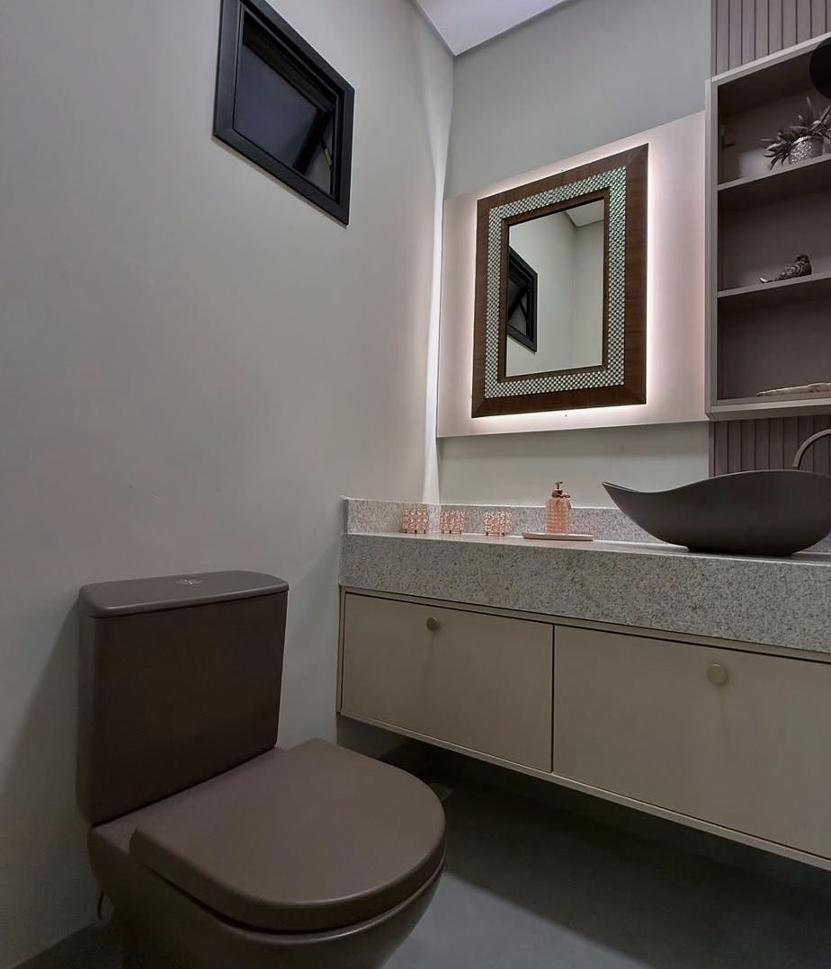 Lavabo com acabamento refinado